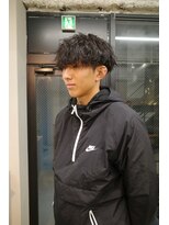 スレイ 西宮(SLAY)&nbsp;波巻きハイライトアップバングツーブロックマッシュ