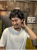 クルクルパーマ　個性的　ツイスパ　スパイラル