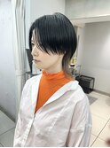 くびレイヤーエモージュシルキーベージュショート