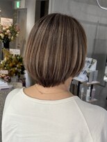 ラック(LUCK)&nbsp;切りっぱなしボブ/エアリーロング/美髪/ピンクブラウン/船橋