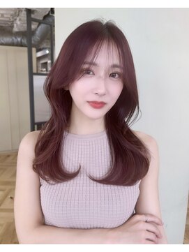 シエルバイアフロート(ciel by afloat) 似合わせレイヤーカット/2wayバング/ピンクブラウン／自由が丘