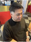 メンズカットアップバングスパイキーショートカット
