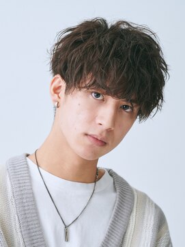 エルマーク 天王寺(L-MARK) マッシュスパイラルパーマツイストスパイラル波巻きメンズ