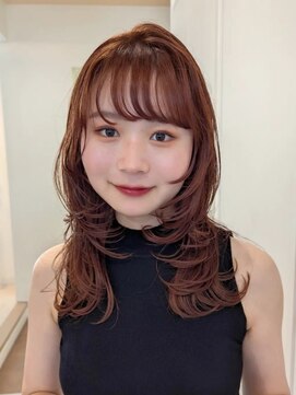 アンバー 池袋(amber) 内巻きレイヤースタイル/ベージュブラウン【池袋】