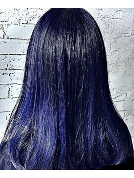 ヘアサロン ビビット 久宝寺店(VIVIT) アンブレラブルーブラック　白髪も対応可