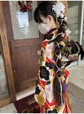 成人式　ヘアセット　メイク　着付け　まつげパーマ　那覇