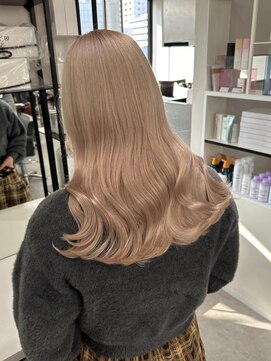 ベレーザ 渋谷(BELEZA) 11004ミルクティーベージュ韓国風巻きホワイトブロンドロング