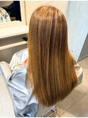 うる艶髪質改善ストレート/セミロング