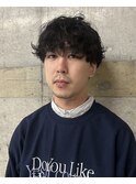 マッシュ外はねニュアンスパーマ