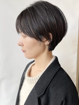 モリオフロムロンドン 原宿本店(morio from London) 【morio原宿】黒髪ショート前髪ありサイドバング