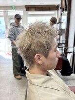 ハイパー(HYPER)&nbsp;ハイトーンスパイキー『ハイトーン/ブリーチ/メンズカット』