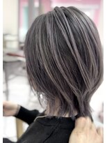 グラスペディア(graspedia)&nbsp;バレイヤージュ/大人ショート/デザインカラー/グレージュ