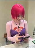 ビビットピンク ブリーチ2回