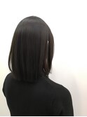 ストレートミディアム/◎ダークアッシュブラウン