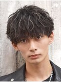 名古屋シャドウパーマ名駅ツイスト波巻き刈り上げマッシュゆるめ