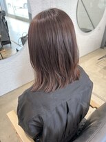 ビーヒアナウ N゜03 金沢駅西店(BE HERE NOW)&nbsp;レイヤーカット×ピンクブラウン