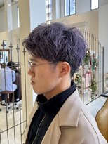 アンジェリカ(Angelica)&nbsp;ブリーチ/メンズカット×ラベンダーカラー