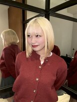 リー 梅田(Lee) Minato/ハイトーン/ケアブリーチ/ブロンド/ホワイト/髪質改善