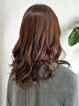 リコ 池袋東口店(Liko) ブラウンベージュ 巻き髪 レイヤーカット 透明感カラー 20代