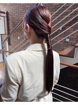 キーパーソン(kii person) kii person × ヘアセット 赤髪
