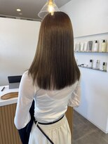 クララジャパン ナベシマ(CLALA JAPAN Nabeshima)&nbsp;縮毛矯正　質感ストレート　髪質改善カラー　顔まわり　ブリーチ