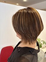 アズールサン 草加西口店(azule-sun)&nbsp;30代40代,白髪ぼかしハイライト,ベージュ,ショートウルフ/草加