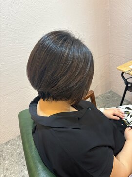 スーリール 福岡別府店(Sourire) ショートボブ ショートヘア 40代 大人ヘア