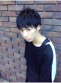 ブルーブラック×爽やかショート