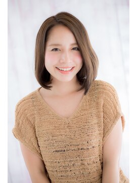 ミック 日暮里店(miq) 上品フォルムの大人スマートボブ 【miq 日暮里】