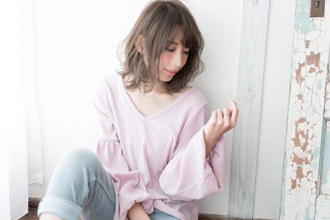 ☆明るくできる白髪染めリタッチカラー+カット☆ナノスチーム炭酸泉付き☆
