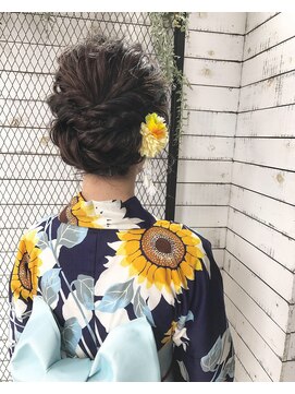 ヴァンクシー バイ ルナ(VANKCY by Luna) 浴衣 ヘアセット ヘアアレンジ 大人かわいい 向ケ丘遊園 登戸 夏