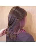 ミディアムレイヤー×ピンクパープル