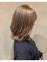 シェノン 西梅田(CHAINON)&nbsp;前髪/レイヤーボブ/ハイトーン/グレーベージュ/髪質改善