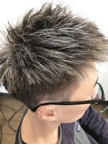 ヒッピーヘアー(Hippie Hair)&nbsp;メンズ　ハイライト　ホワイトアッシュ