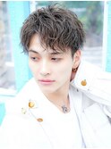 メンズ/束感ショート 波巻きパーマツイストスパイラル