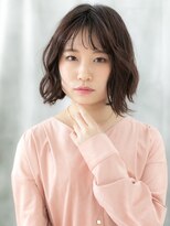 ドクターズ サロン ラブ(Dr's Salon LAB) 暖色カラーでシースルー前髪の柔らか大人ボブｊ古河20代30代40代