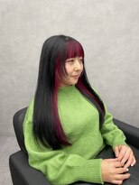 ファイブバイジエクト 堀江(FIVE by The Ect)&nbsp;インナーカラー イヤリングカラー ビビットピンク ピンクカラー