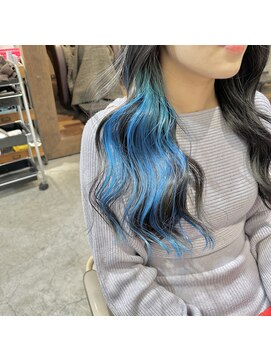 アデプト 金町店(adept) 【adept金町店　石崎Style】インナーブルーカラー