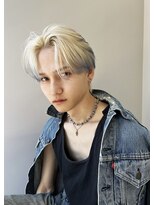 ボタン テンジン(VOTAN tenjin)&nbsp;韓国風メンズカット　センターパート　メンズパーマ