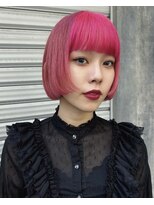 レコ 渋谷(LECO)&nbsp;ツートンピンクデザインボブ