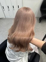 ペレ 渋谷(PELE)&nbsp;デザインカラー/レイヤーカット/ウェットヘア/オリーブベージュ