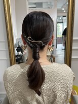 セット アンド バイ ルゥーダ 品川駅前店(SET and..by Rouxda.)&nbsp;タイトポニーアレンジ