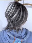 【これでも60代】脱白髪染めバレイヤージュ×ブリーチ２回