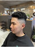 オールバックパーマ
