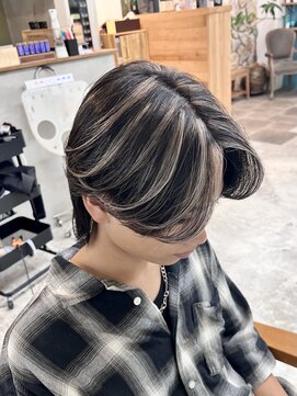 ミラリー トウキョウ(Mirareee Tokyo) メンズコントラストハイライト/センターパート