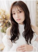セミウェットシースルー前髪レイヤーロングa北浦和20代30代40代