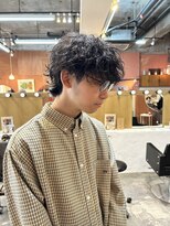 チャプター 問屋町(chapter)&nbsp;シャドウパーマ波巻きパーマウルフカットウルフパーマ眉毛カット