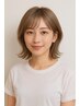 【明るい白髪染め】カラー＋似合わせカット＋トリートメント　　￥9900