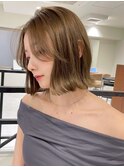 ハイライトバレイヤージュダブルカラーショートカット