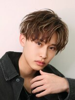 オーシャントーキョー 心斎橋(OCEAN TOKYO WEST)&nbsp;ブラウンハイライトカラーシャドウパーマセンターパート